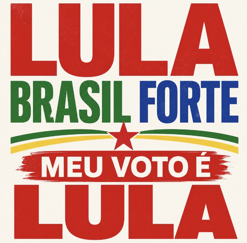 _dilmadebochada's tweet photo. BRASIL COM LULA
MEU VOTO É LULA
#LulaBrasilForte https://t.co/17JgGkLfj7