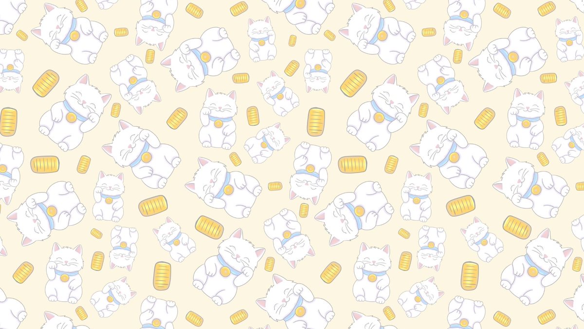 Nekogobido's tweet photo. 🐾 WIP Motif du jour !
Un petit aperçu d'un motif répétitif rempli de petits Manekineko pour porter chance 🐱💰✨
Ça donnerait quoi selon vous ? Un tissu, un papier peint ou un fond d'écran ? 🌸
#artmood #patterndesign #surfacepattern #kawaiiart #artistonx https://t.co/nBY0ckRBun