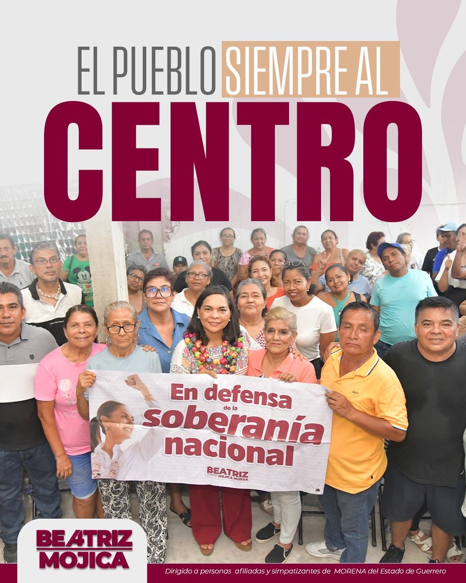 Beatriz_Mojica's tweet photo. Escuchar al Pueblo permite conocerlo, acompañar sus causas y construir soluciones que mejoren la vida de las familias guerrerenses. Esa cercanía fortalece la Transformación.

#ConElPuebloTodo #Guerrero #HumanismoMexicano https://t.co/VTsmjgSVny