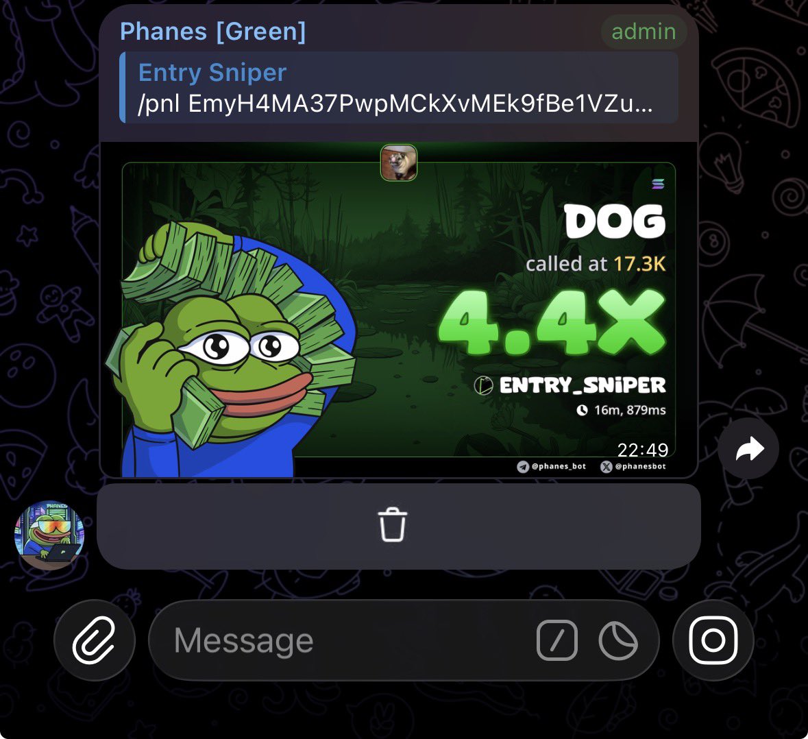 Entry_sniper1's tweet photo. 4x profit pulled on $DOG
CA>

EmyH4MA37PwpMCkXvMEk9fBe1VZu6qhNSy1w3ww7pump https://t.co/2jkYUPigzt