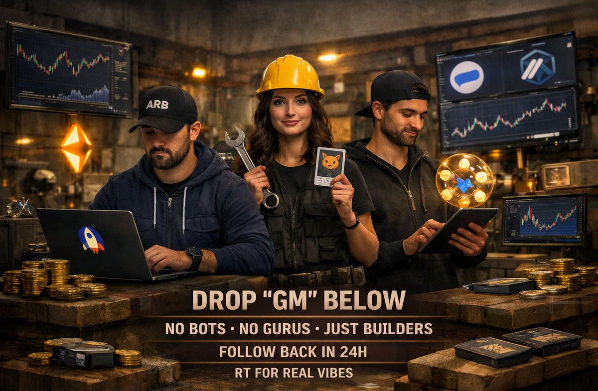Rdx_Crypto's tweet photo. GM. 🧹

Cleaning my feed. Looking for REAL builders only.

Into:
• #Airdrops
• #DeFi yields
• L2s (Arb, Base)
• Utility NFTs
• Daily alpha
Drop GM 👇 I follow @Rdx_Crypto back in 24h.
No bots. No gurus.
RT if you're tired of the noise. Let's bring real vibes back. https://t.co/vCisJvAhAw