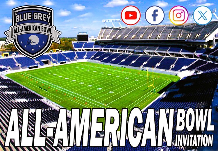 chase_gathings's tweet photo. Thanks @BlueGreyFB for the invitation. Can’t wait to play at the NFL Pro Bowl Camping World Stadium on team South. @SeanCeglinsky @Marcusdent93 @QueenCityFB @meridianftball @tv2p @coach_tko @ESPN3ALLDAY @DexPreps https://t.co/haahejqKua