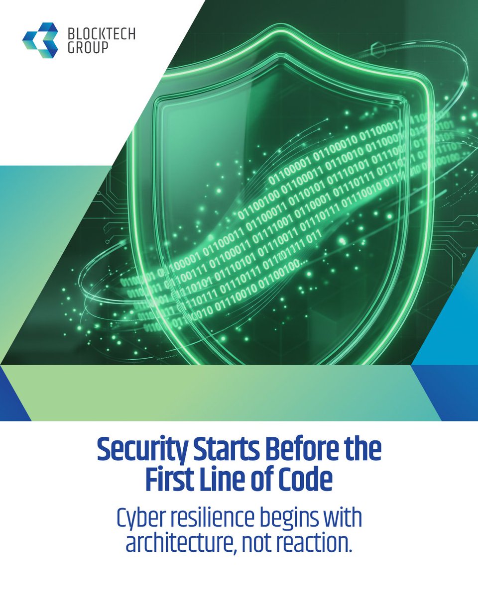 blocktechgroup's tweet photo. Protecting modern digital ecosystems requires a proactive mindset. 
Security is increasingly embedded into infrastructure, identity, governance, and operational design from day one. 
https://t.co/Py5dj7Kozw 🛡️

⚙️#CyberSecurity #CyberProtection #DigitalInfrastructure https://t.co/uuwzPSOPfE