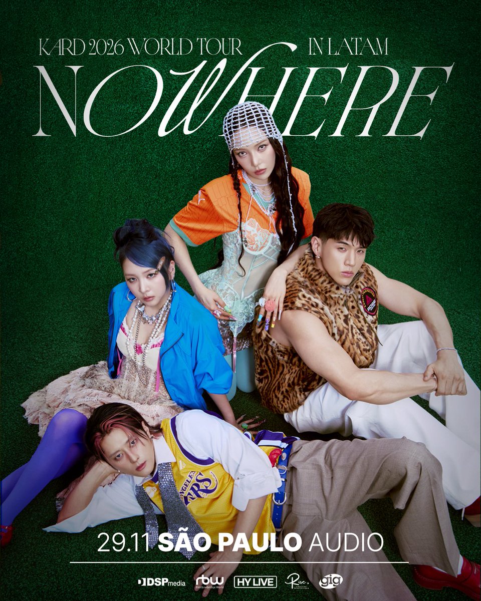 gigmusicoficial's tweet photo. KARD 2026 WORLD TOUR [NOW HERE] IN SÃO PAULO

O KARD retornar ao Brasil para mais uma emocionante apresentação com sua turnê [NOW HERE] em São Paulo.

DATA: 29 de novembro de 2026
LOCAL: AUDIO 
HORÁRIO: 20h (Início do show)

INGRESSOS
GOLD
Foto (4:1) + Pôster autografado + Soundcheck + Hi Touch + Photocard exclusivo + Entrada antecipada 
Incluso ingresso Setor Premium Zone
INTEIRA: R$ 1.190,00
MEIA: 595,00

SILVER
Foto em grupo (4:10) + Soundcheck + Hi Touch + Photocard exclusivo + Entrada antecipada
Incluso ingresso Setor Premium Zone
INTEIRA: R$ 990,00
MEIA: R$ 495,00

BRONZE
Soundcheck + Hi Touch + Photocard exclusivo + Entrada antecipada
Incluso ingresso Setor Premium Zone
INTEIRA: R$ 790,00
MEIA: R$ 395,00

PREMIUM ZONE
INTEIRA: R$ 490,00
MEIA: R$ 245,00

PISTA
INTEIRA: R$ 350,00
MEIA: R$ 175,00

MEZANINO
INTEIRA: R$ 450,00
MEIA: R$ 225,00

INGRESSOS A VENDA À PARTIR DE 07 DE AGOSTO ÀS 14H
🔗Venda Online: https://t.co/YKotIDQpTK
📍Venda Presencial: AUDIO - Av. Francisco Matarazzo, 694 - Água Branca / São Paulo (SOMENTE NO DIA 07/08)

MEIA ENTRADA:
De acordo com a Lei Federal nº12.933/2013, 40% da carga de ingressos é destinada para acesso de estudantes, idosos, PCDs, professores da rede pública de São Paulo e Jovens de baixa renda (ID Jovem).
*Obrigatório apresentar o comprovante de meia entrada na compra e entrada do evento.

*As atividades e benefícios terão horários previamente estabelecidos que serão anunciados em nossas redes sociais dias antes do evento.

IMAGEM ILUSTRATIVA.

Áreas PCDs serão montadas de acordo com a quantidade de ingressos vendidos em cada setor.

#KARD #카드 #NOWHERE #NOWHEREinLATAM #KARDinLATAM