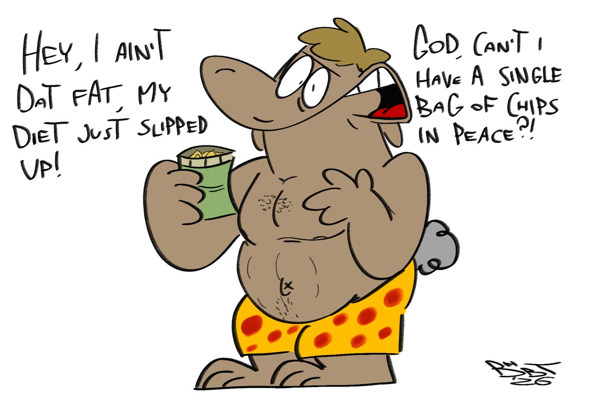 Bohbot2002's tweet photo. Kent's Ordinary Cheat Day!
HAPPY FAT BOY FRIDAY!
#cartoonart #illustration #digitalart #anthroart #furryart https://t.co/fvf8Dfw4sx