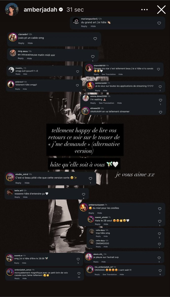 lea_slm64's tweet photo. Ambre est tellement reconnaissante et et c’est tellement réciproque j’espère qu’elle le sait, elle prend le temps de lire les retours ♡ Merci à elle🙏🏻  #Amberjadah #ambre https://t.co/OalFDEsZq4