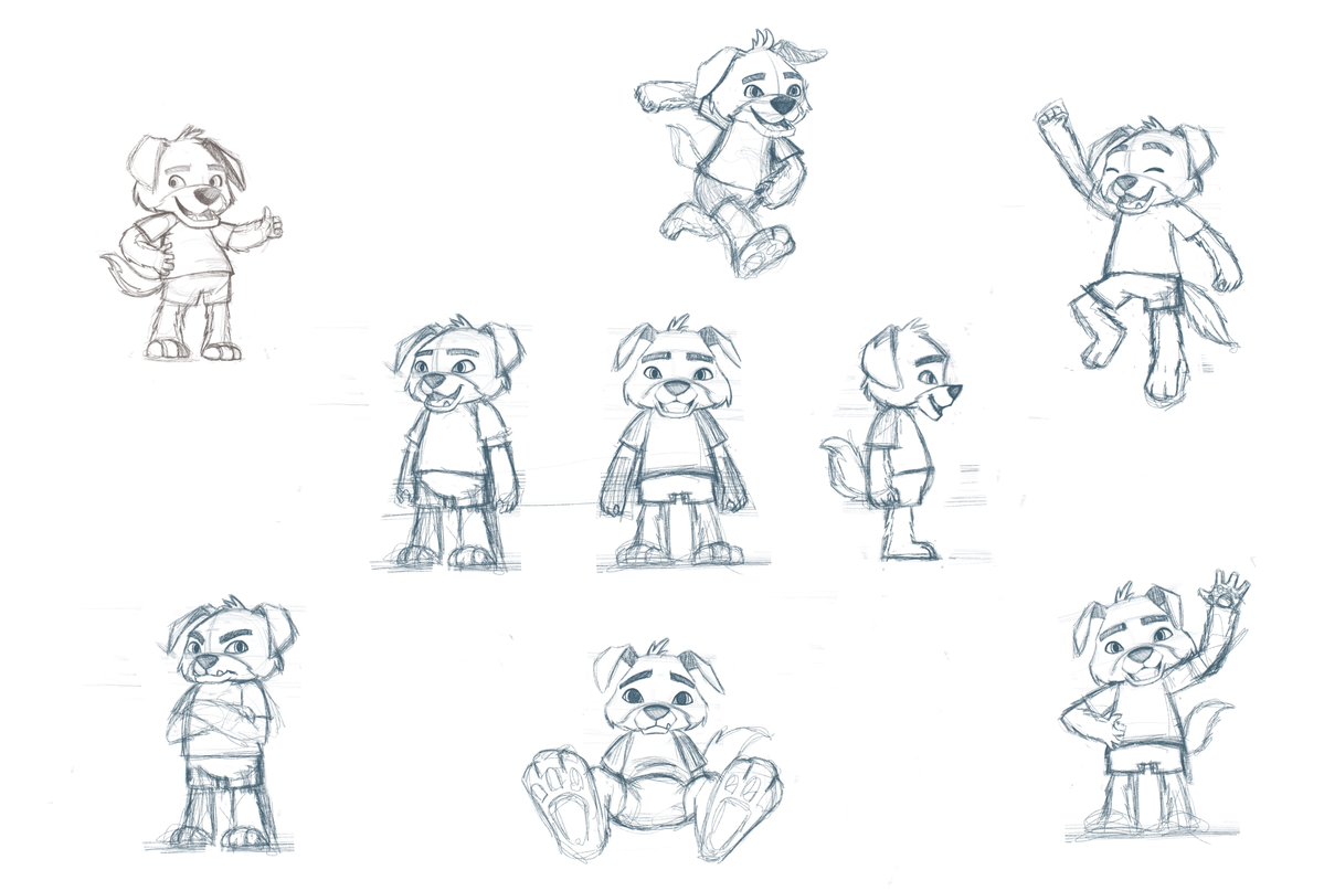 dciabo's tweet photo. Character Sheets are a great tool to show the team not only the character/ mascot’s proportions, but also their personalities and how they behave in certain situations, this is what makes a character usable for animation, games and merch. https://t.co/DfO7SDQuiM
