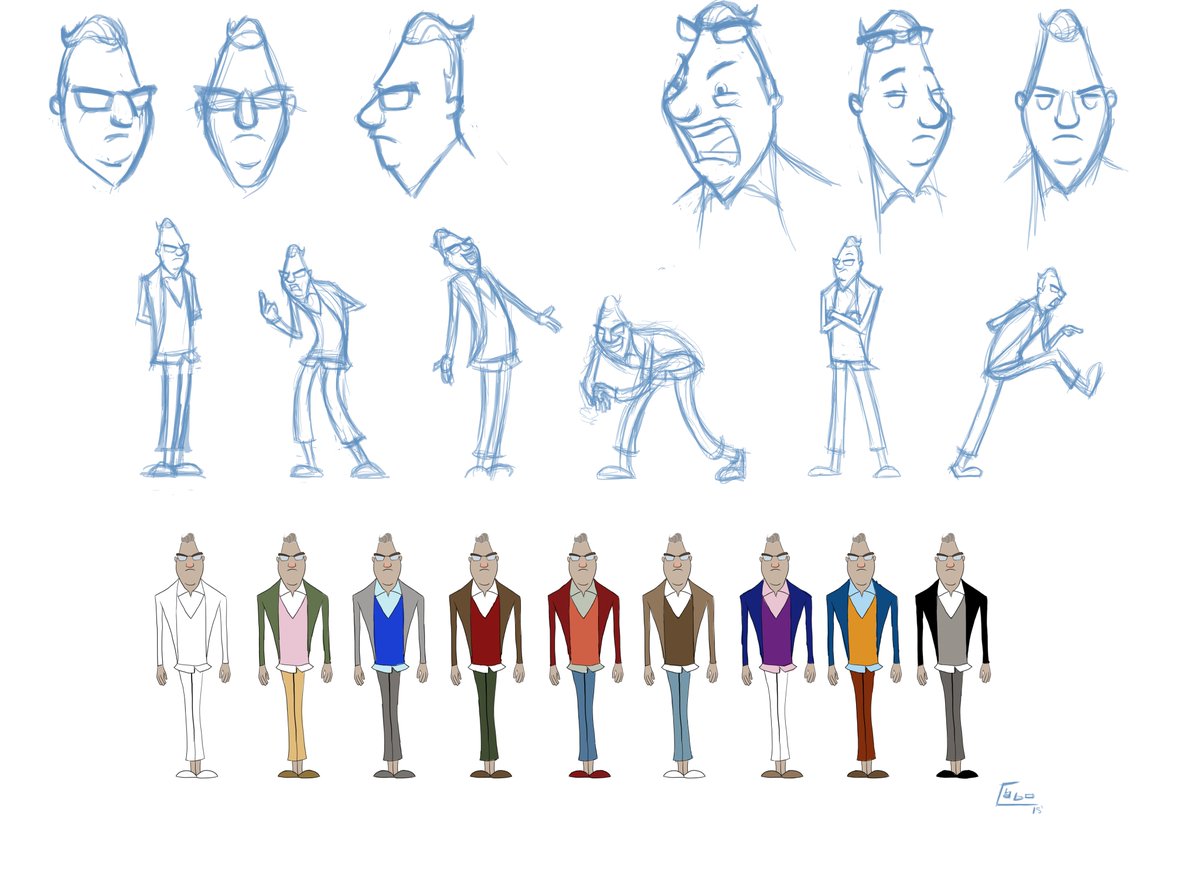 dciabo's tweet photo. Character Sheets are a great tool to show the team not only the character/ mascot’s proportions, but also their personalities and how they behave in certain situations, this is what makes a character usable for animation, games and merch. https://t.co/DfO7SDQuiM