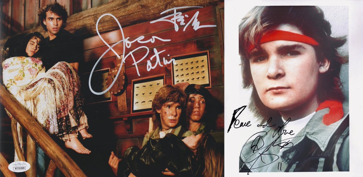 staytoonedfolks's tweet photo. Joel Schumacher’s #TheLostBoys opened in theaters today in 1987.
Jason Patric, @JamisonNewland &amp; @Corey_Feldman autographs are from our collection.
#JoelSchumacher #JasonPatric #CoreyHaim #CoreyFeldman #JamisonNewlander #DianneWiest #KieferSutherland #AlexWinter #EdwardHerrmann https://t.co/NsYW14ViDg