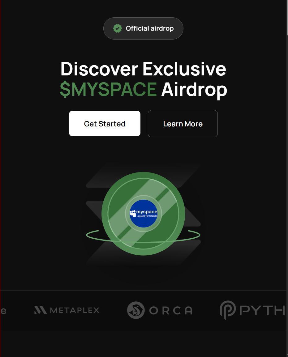 sbusfzi's tweet photo. 🎉 Fresh launches keep coming.
Myspace unveils the $MYSPACE token with a fresh memecoin coin airdrop.
➡️ https://t.co/5NfQYCN9Xq
#SOLANA $SOL $J&S https://t.co/kyJqQRNBy1