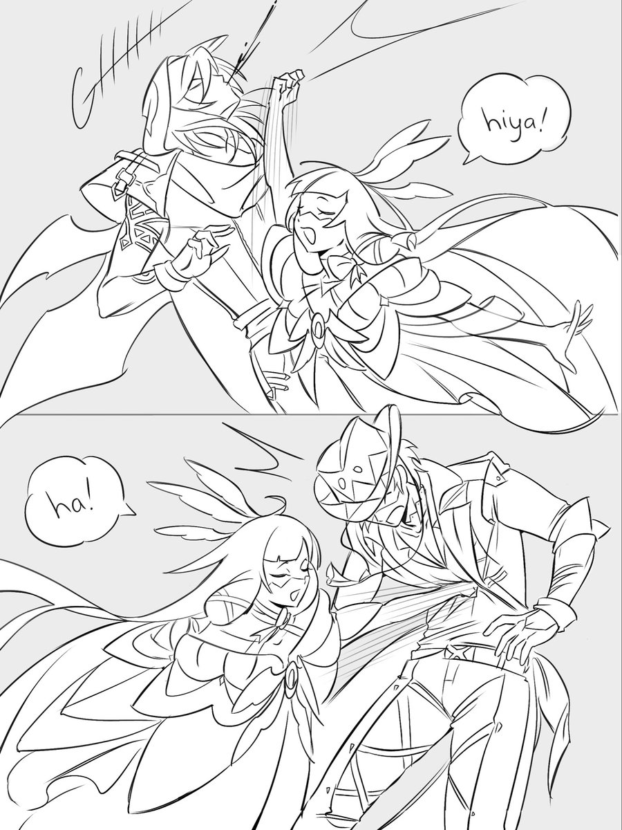 zerosevxn's tweet photo. obligatory friendship punch for maximum friendship https://t.co/GRQn55j20D