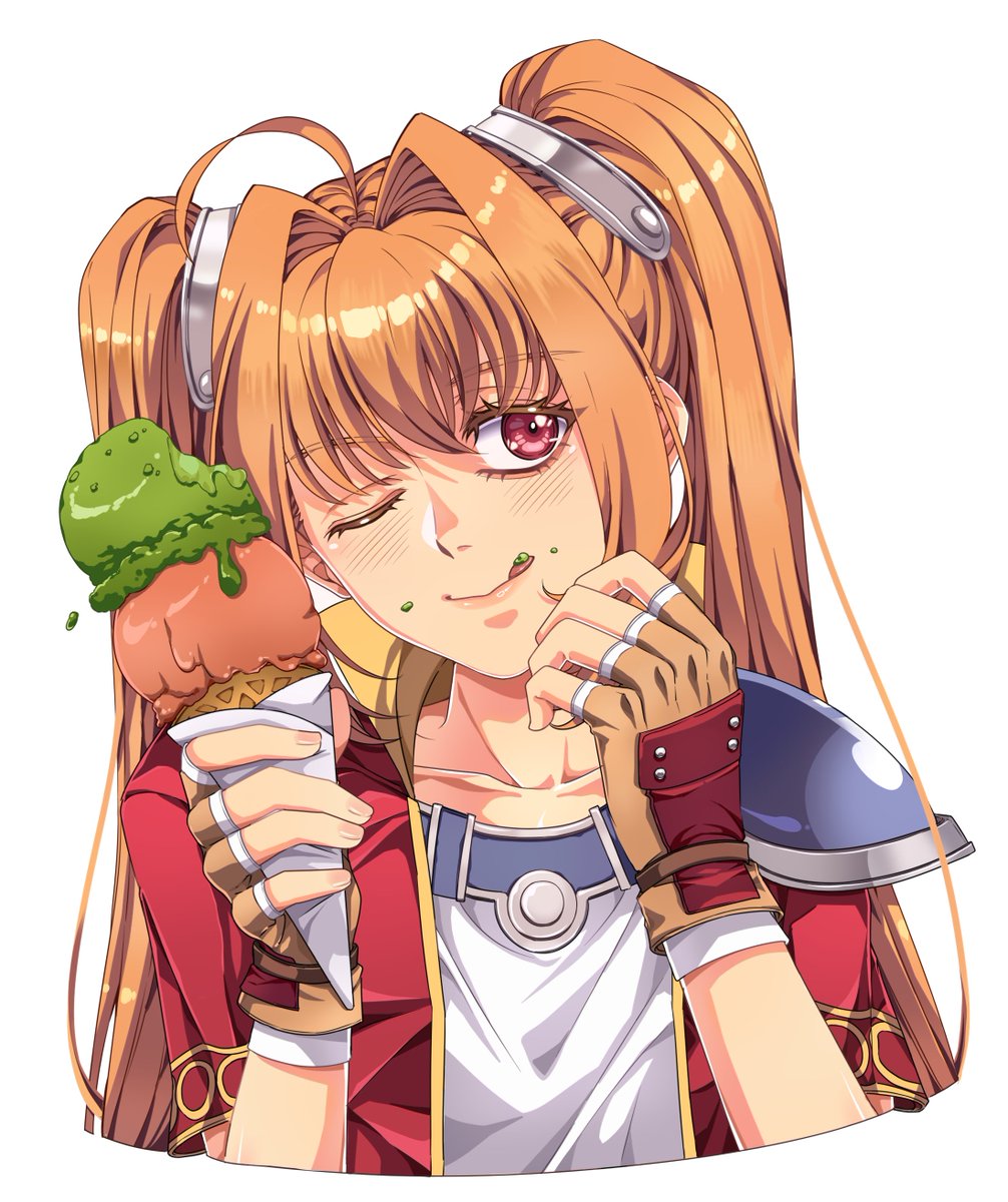 YuzuKiyochii's tweet photo. Apple ice cream! 🍎🍨 https://t.co/rYqquHqP3k
