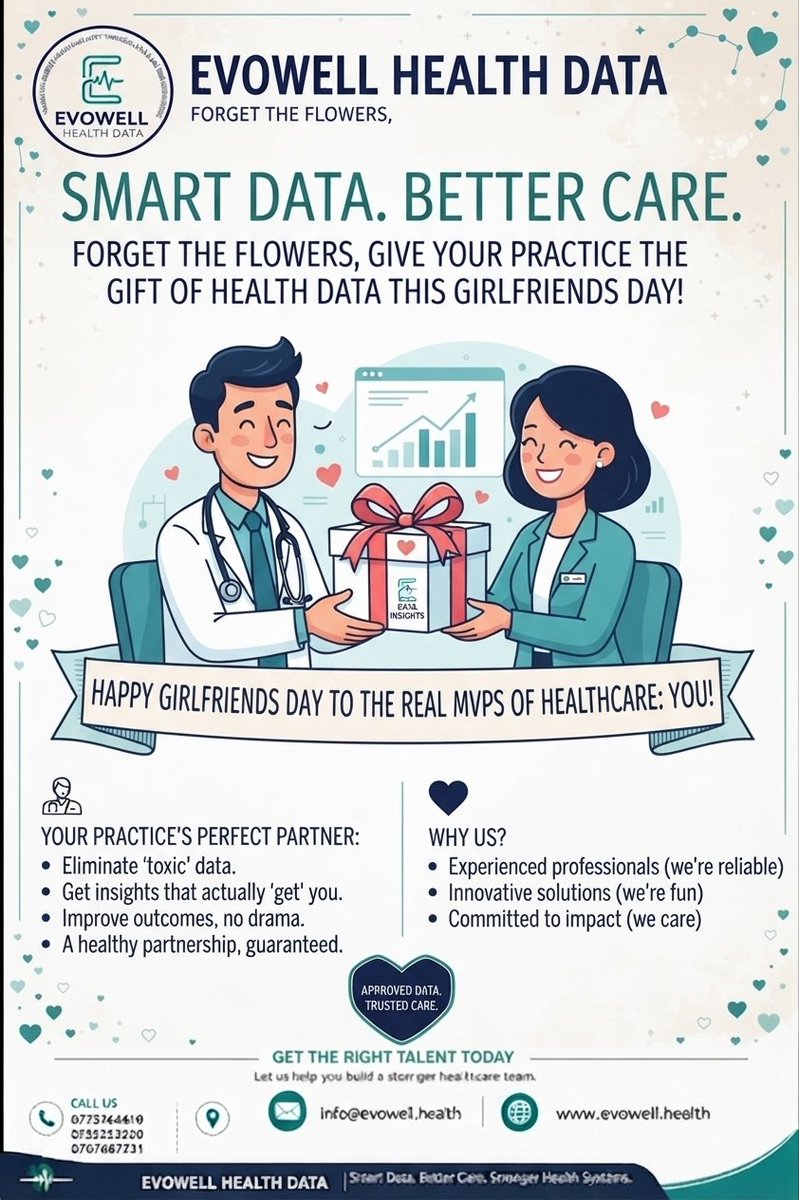 ClintonArinanye's tweet photo. As Evowell Health Data, we join the public in celebrating Girlfriend's day. Have the cleanest information to share with your girlfriends https://t.co/uvEoHl4mCh