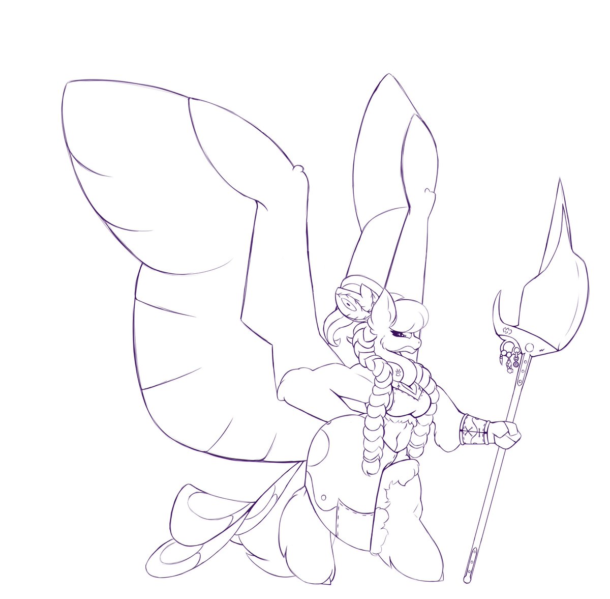 EmTheMarelet's tweet photo. @GoldCanines Suppose I’ve gone with big wings and tail. https://t.co/GB6Omw2zFb