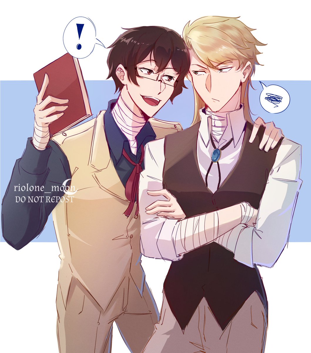 riolone_moon's tweet photo. Day 3 - (Clothes) Swap 

@KunizaiWeek #BSD #kunizaiweek2026 #kunizai #文スト https://t.co/iIE3ieUJAp