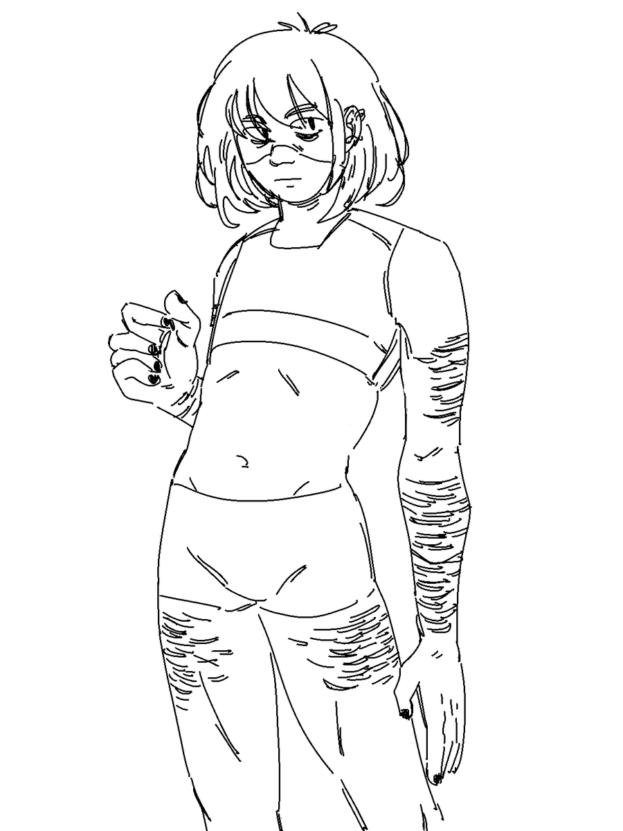 EUK508S_einhorn's tweet photo. body headcanons (for now) 

(3/4 have sh scars because if i could tell 14-17 year old me it'd be canon compliant to draw them like that i might genuinely have fewer scars on my own arm, aka go my coping mechanism) https://t.co/RbQqBh9eCY