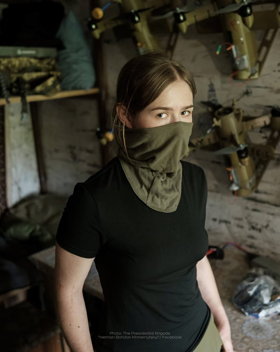 Tatou_Ania's tweet photo. My sister's in arms in navy! Proud of you!

“I am proud to have remained true to myself.”

When choosing her military career, Daryna, call sign “Navi”, wondered where she would be most useful. Realising she would hardly make a good assault soldier with her height of 150 centimetres, Daryna became an operator of interceptor drones in the Presidential Brigade.

The young defender’s choice turned out to be a total surprise for her family when they noticed an army backpack on the threshold. The very next day, “Navi” set off for service – she simply could not betray her principles.

“I don’t feel like I am special. I do the same thing as everyone else,” Daryna shares. There is no time to think about social roles in the army – with plenty of work and no standardised routine. The drone operator can fall asleep at any moment, but likewise, at any moment, she may also have to wake up and grab her console…

“Navi”, we are proud of you! May your service be safe 🫡