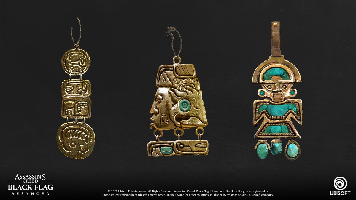 AccessTheAnimus's tweet photo. Here is a look at some concepts for the Trinkets in  🏴‍☠️ Assassin's Creed Black Flag Resynced 🏴‍☠️ by Concept Artist Charlie Thorpe! https://t.co/gW9NLI83Y0