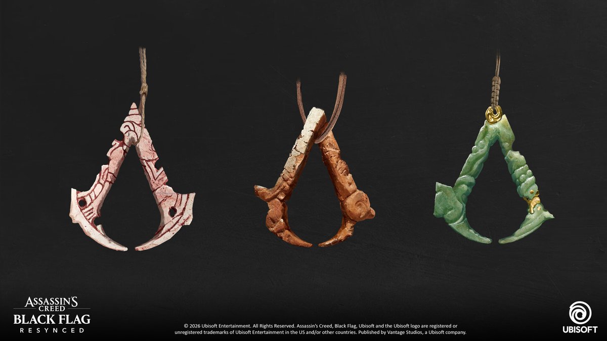 AccessTheAnimus's tweet photo. Here is a look at some concepts for the Trinkets in  🏴‍☠️ Assassin's Creed Black Flag Resynced 🏴‍☠️ by Concept Artist Charlie Thorpe! https://t.co/gW9NLI83Y0