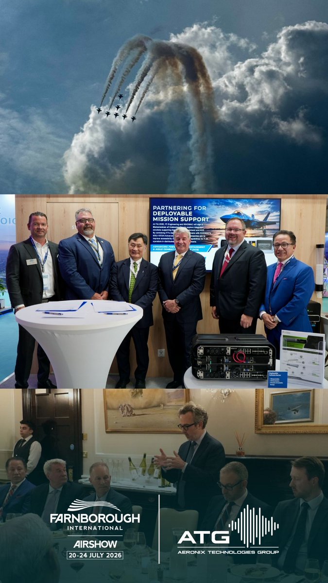 aeronixtg's tweet photo. Looking back on a spectacular time at #FIA2026 ✈️

Thank you to everyone who met with our team and helped make this year's event a success. The conversations throughout the week reinforced the importance of delivering practical capabilities that strengthen mission readiness, improve connectivity, and help operators move faster.

Until next time, Farnborough! Here's a recap of some great moments.