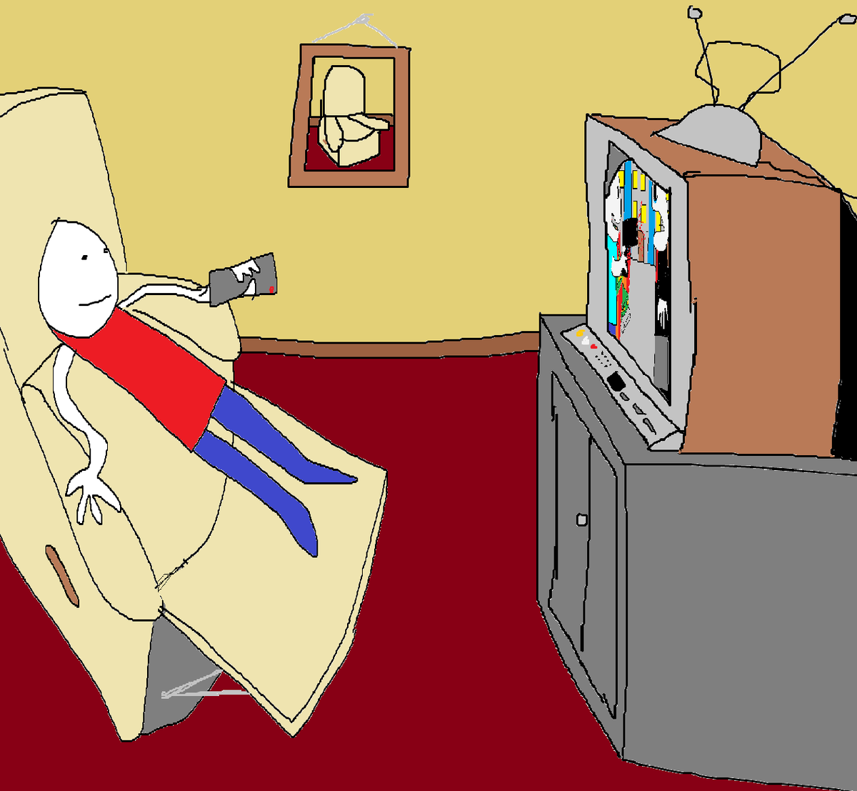 cooper200882's tweet photo. Watching tv fan art https://t.co/G38ANPAZyS