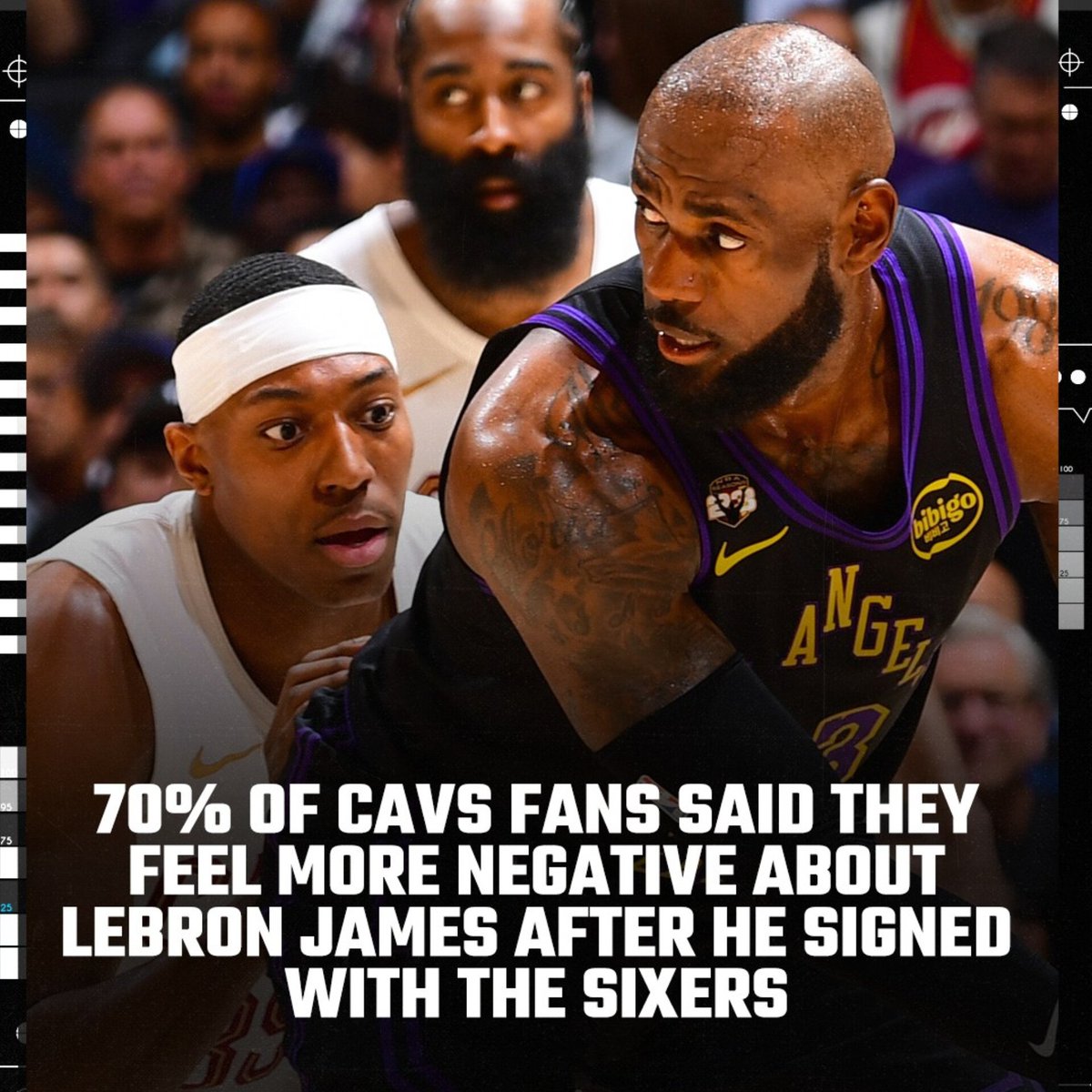 theballoutmedia's tweet photo. Per this article, 70% of #Cavs fans are "hurt" that #LeBron is ending his career in #Philly. And the most truthful part, just like @Spencito_ said in his column the other day, NE Ohio's own #LeBronJames doesn't rock with #Cleveland the way Cleveland has rocked with him #NBA https://t.co/hf7brlEtld