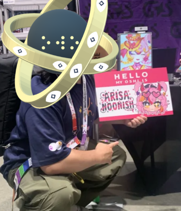 Shinobi21Oni's tweet photo. @GlitchStarsEN 1: GS merch i bought + the blind bag
2: arisa M&G was fun as always, also cause someone forgot to set the timer so i think i got an extra 30s
3-4: the gift cards i made; fun fact beside the braille, each gen's cards has a matching writing scheme/theme
yall should compare
#gsnews https://t.co/3Pqbe8Mj40