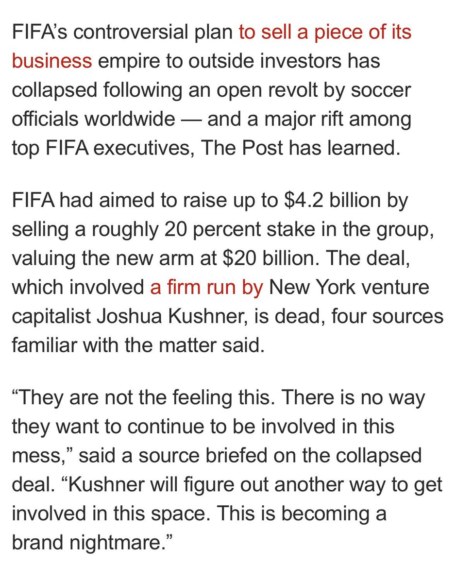 _Zeets's tweet photo. Can’t just stop at the deal. Need to get rid of Infantino for even trying to sell the game behind everyone’s backs. https://t.co/SPfDPhbt2d