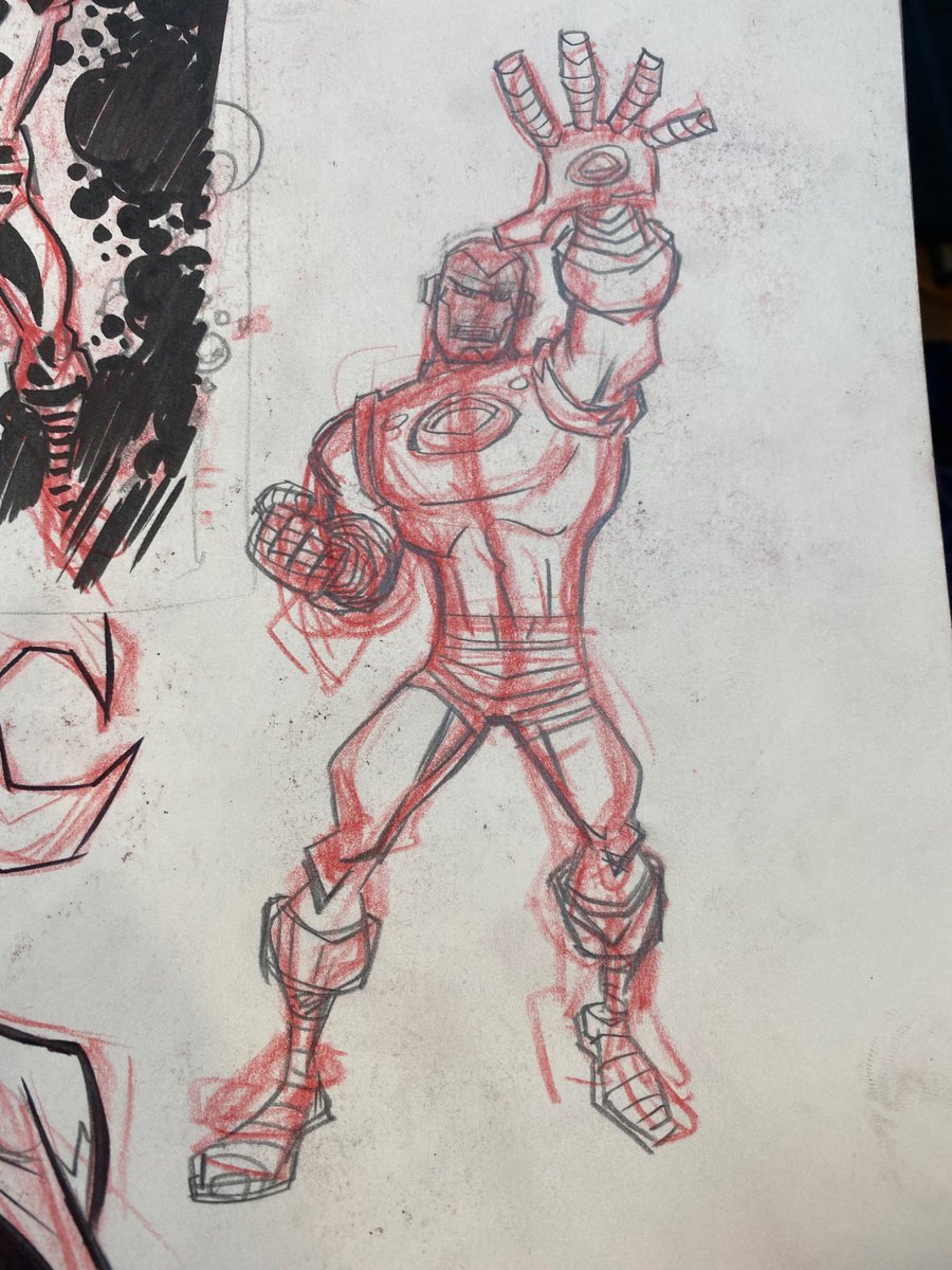 cretineb's tweet photo. Iron Man from the sketchbook https://t.co/GLDmhMZsps