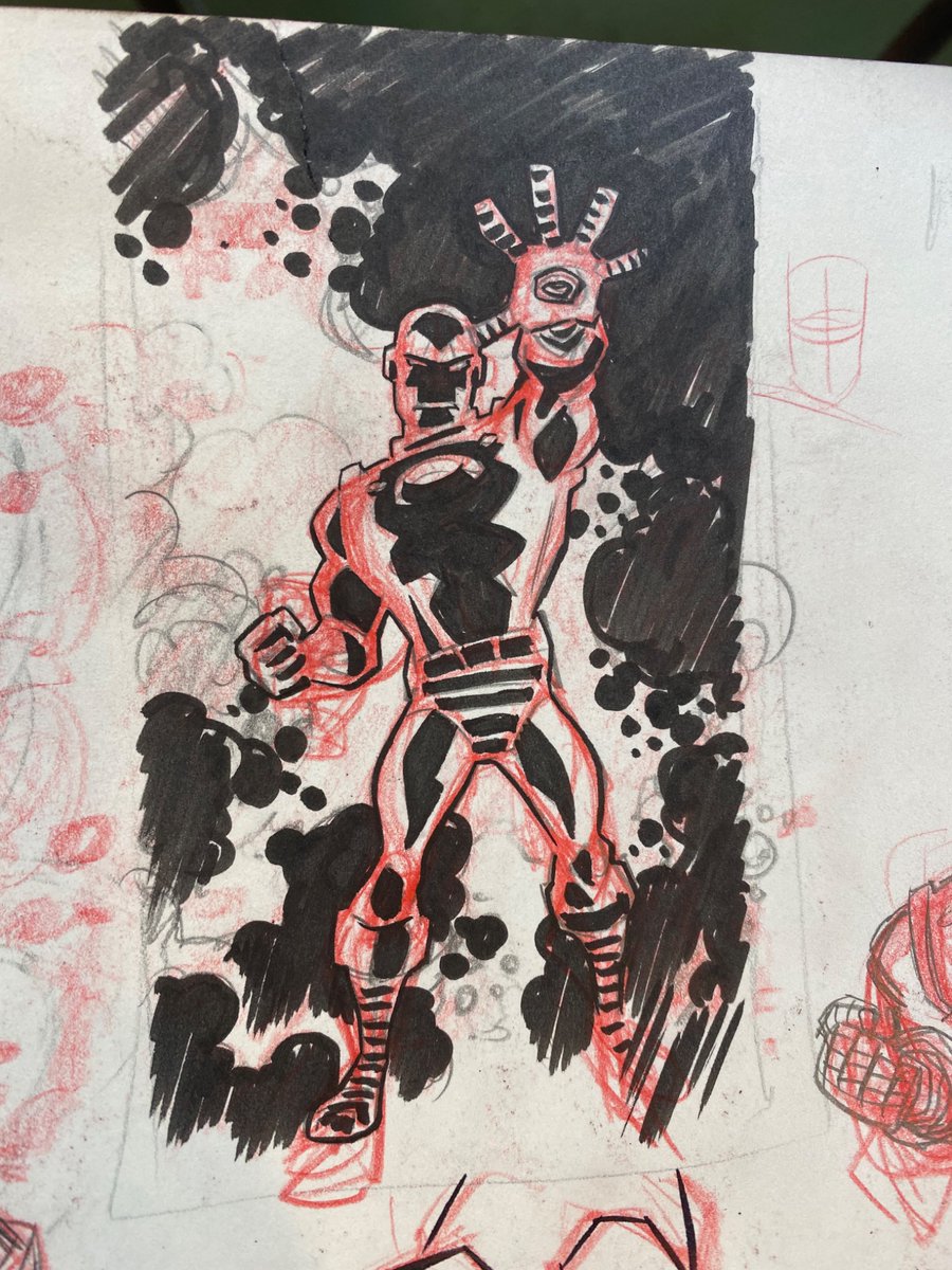 cretineb's tweet photo. Iron Man from the sketchbook https://t.co/GLDmhMZsps