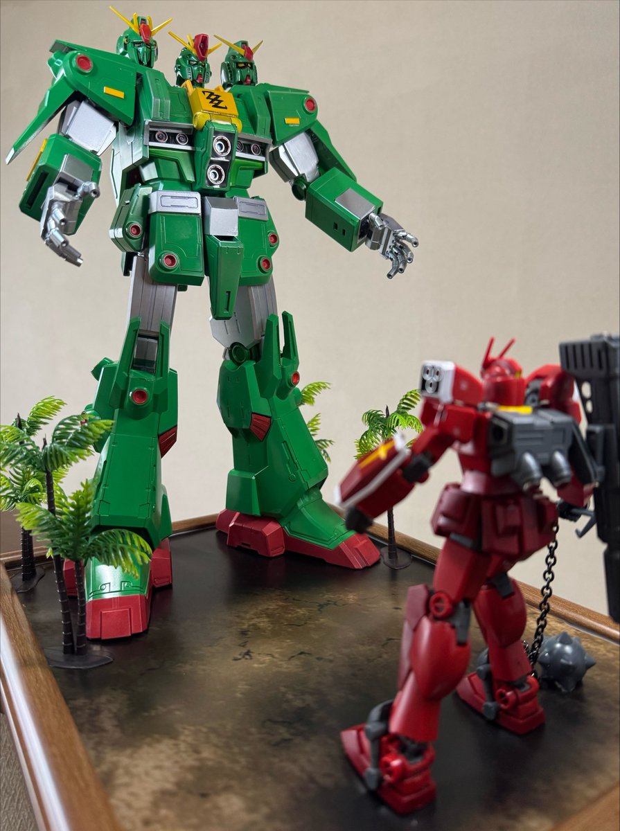 un_w5's tweet photo. トリプルゼータとレッドウォーリアのディオラマができたぜ…！！ https://t.co/3KWQHMhogq