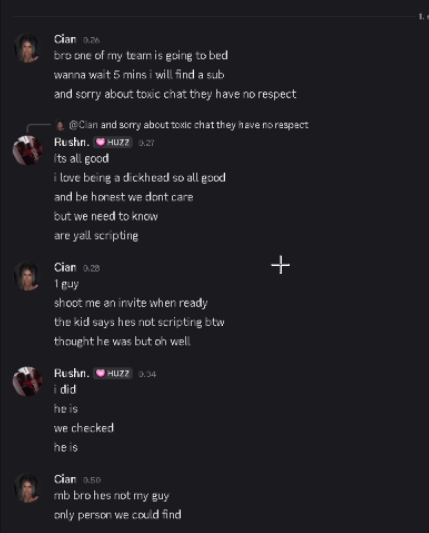 iruoshi_R6's tweet photo. Scripting and walling in a scrim  and still LOSING LOL XD GG GO NEXT REFUND THE CHEATS ( the guys also admitted to scripting lmaoo) 

@Vermiliy_ @CoinRSIX @RushnDevils @RinnK1lla @sm1lyxx https://t.co/ty8RnYFi2b