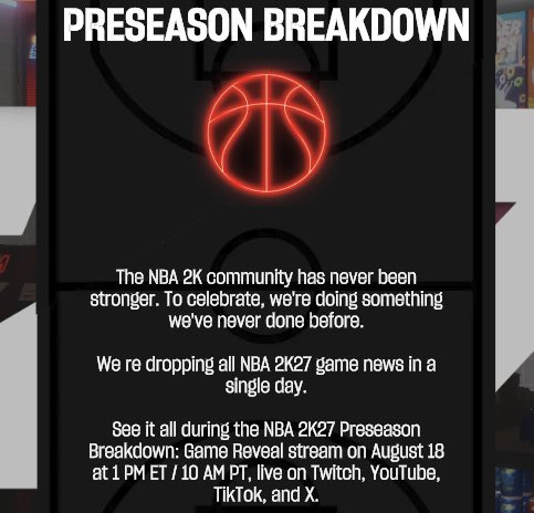 NBA 2K27 News&Intel tweet media