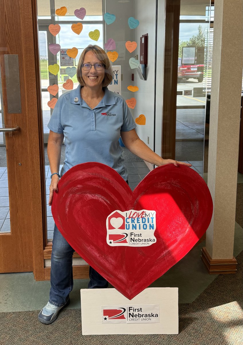 firstnebraska's tweet photo. 💙 What a great I Love My Credit Union Day! 💙

Thank you to everyone who stopped by today to celebrate with us! We loved reading your sticky notes and seeing all the reasons you love being an FNCU member. 📝

We hope you enjoyed a cookie too! 🍪

#ILoveMyCreditUnion https://t.co/3iBVjy09Gj