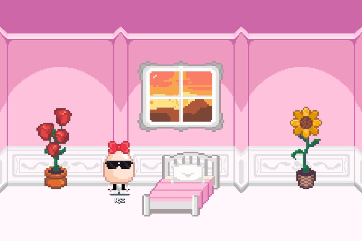 0810_Tania's tweet photo. Look at My baby Nyx 🥹
Ella es feliz desde que tiene casita 🩷
No puedo esperar a que QSMP saque más muebles para decorar 🫶🏻 i'm so happy 
#quackity #qsmp2 https://t.co/bh75JLLrlx