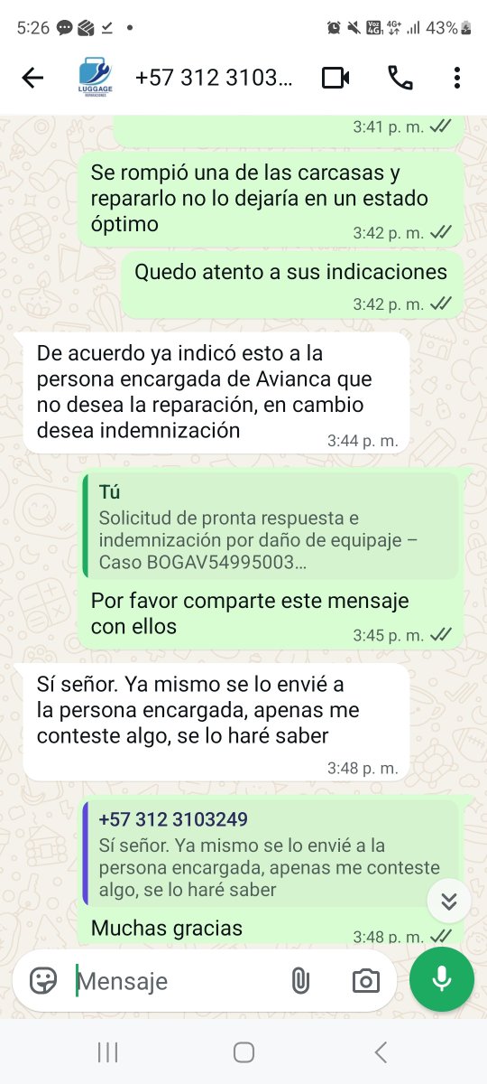 danielriosmoro's tweet photo. ¿Puede una empresa dañar un bien que le confiaste e imponer su reparación aunque ya no conserve el mismo valor? Eso hace @avianca con mi maleta. Solicito respetuosamente a @sicsuper @Supertransporte y @AerocivilCol proteger nuestros derechos como consumidores. Caso BOGAV54995003 https://t.co/VGXlmjjJSR