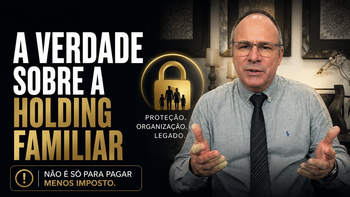 AlexandroPin's tweet photo. O maior erro sobre Holding Familiar não está no imposto. Está na forma como as pessoas entendem essa ferramenta.

Se você possui imóveis, empresa ou investimentos, este vídeo pode mudar completamente a sua visão sobre planejamento patrimonial.

https://t.co/OyL5hm8YoZ https://t.co/FYZ59fOCXN