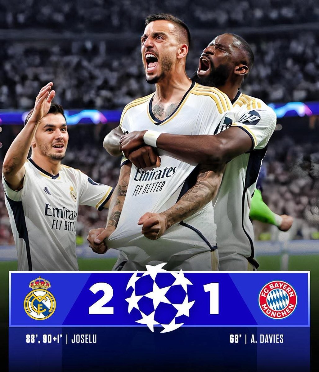 AlberrtoRM2's tweet photo. "Vinicius nos ha dado 2 Champions"

- En una pasamos a la final porque Rodrygo metió 2 goles, estábamos eliminados.

- En la otra estábamos igual y remontó el partido Joselu con sus 2 goles.

Sin ellos no habría finales de Champions, que no os cuenten milongas. https://t.co/O2EahOL03N