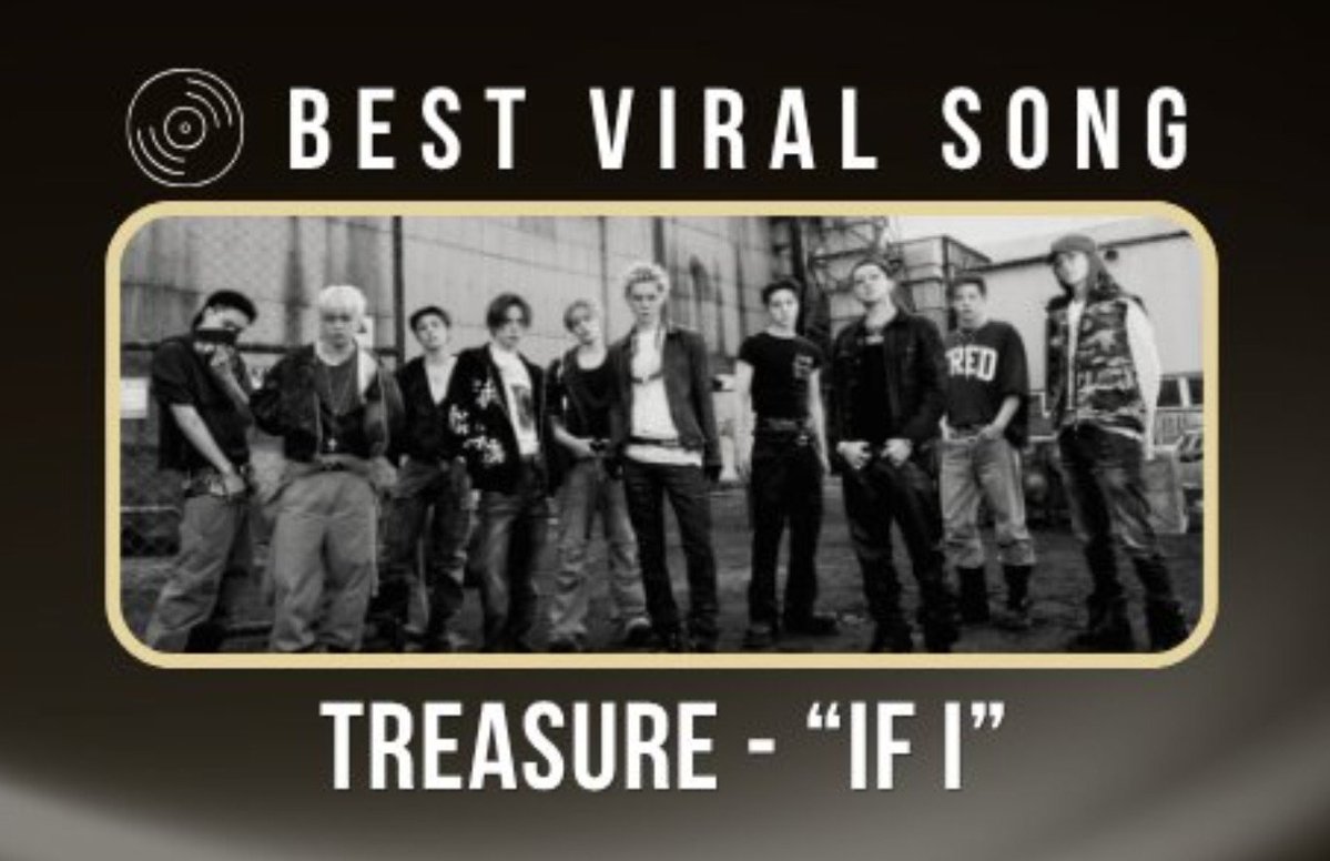 dailytre4sure's tweet photo. #TREASURE 'IF I' won "Best Viral Song" at the K-pop Chart Awards 2026 (Half-Year) https://t.co/Jpsni4QWKC