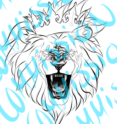 VielinaRose's tweet photo. Tattoo commission WIP #tattoo #design #art #artistic #smallartist #WIP #artcommissions #artcommsopen #digitalart #clipstudio #lion https://t.co/yN1PUbcWGy