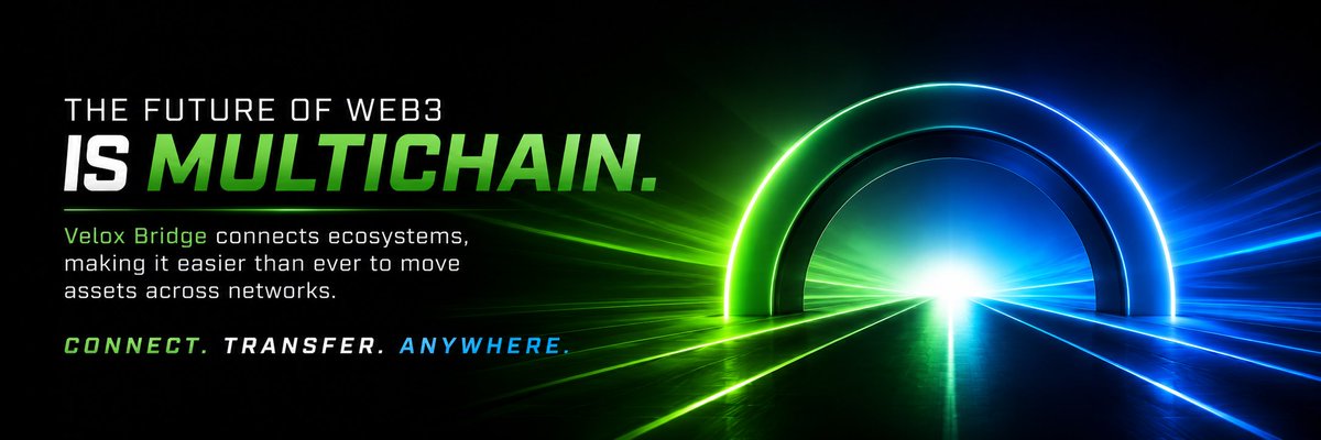 VeloxBridge's tweet photo. 🌐 The future of Web3 is multichain.

Velox Bridge connects ecosystems, making it easier than ever to move assets across networks.

Connect. Transfer. Anywhere.

#VeloxBridge #Multichain #DeFi #CrossChain https://t.co/wcvPGGYDw2