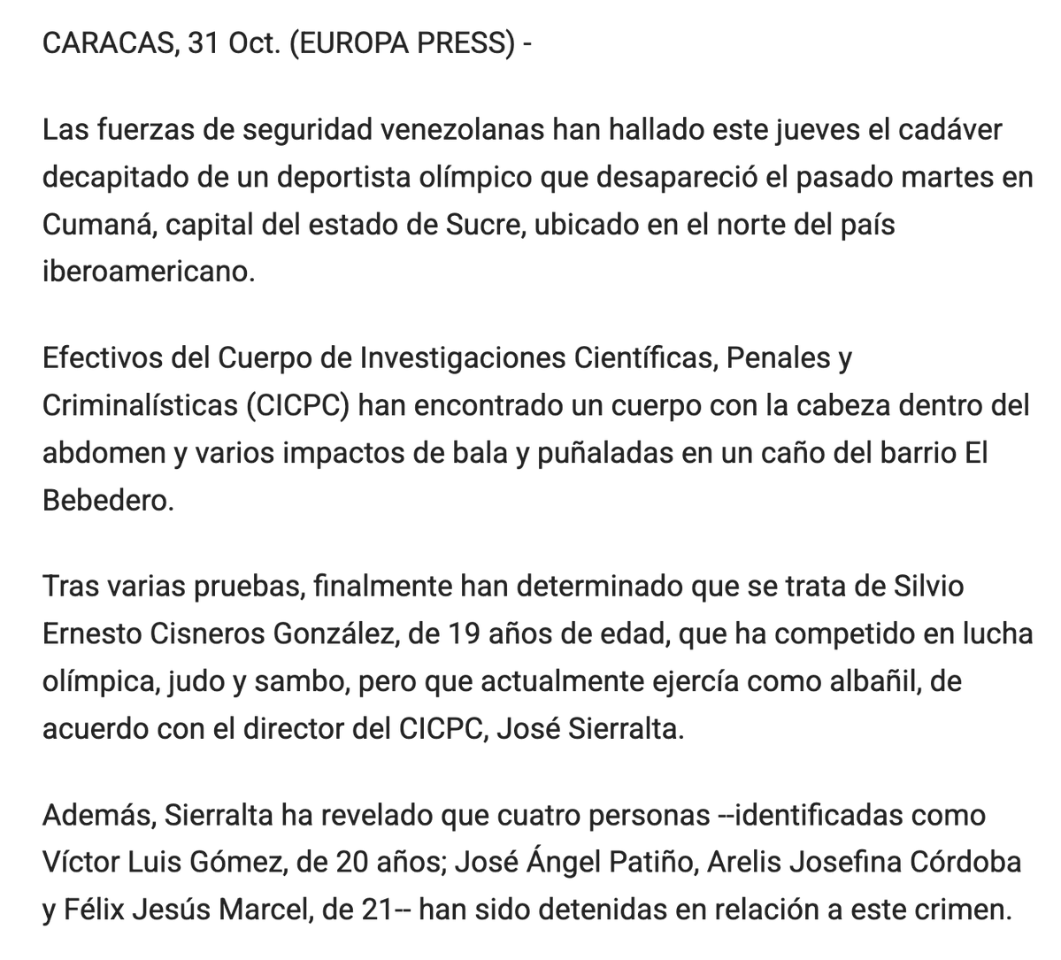 AAAD25's tweet photo. En 2013, a un tipo en Cumaná lo decapitaron, le hicieron una incisión en el abdomen y le metieron la cabeza dentro de la incisión. ¿Tienen idea del nivel de violencia que hubo en Venezuela durante el pico de malandraje? Historias horripilantes como esta hay por montones. https://t.co/UkNV5oiQpw
