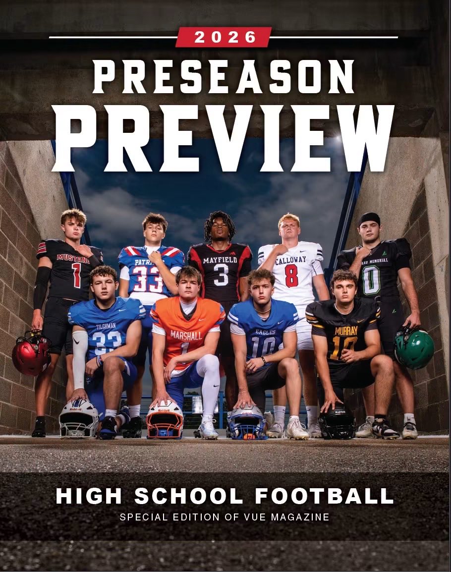 MurrayQBClub's tweet photo. 2026 HS Football Preseason Preview currently inside the August issue of @intheVUE magazine. 
Photo credit 📸 @matthernandez
Online issue can be viewed here: https://t.co/GiAgkkk5xn
@murrayhighFB @Colin_Winters_  @Ryanwalls75 https://t.co/BPhkgT2kVK
