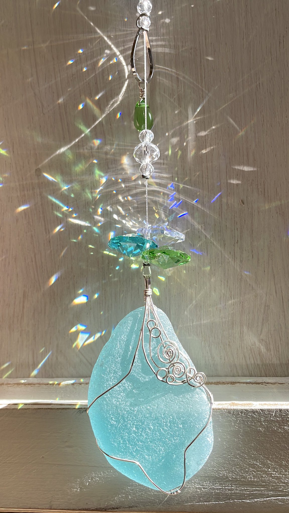 シーグラスアート　なつのいろ　涼しげブルー　夏色　blue　breeze 華屋 | シーグラスアート作家 | 広島 على X: 