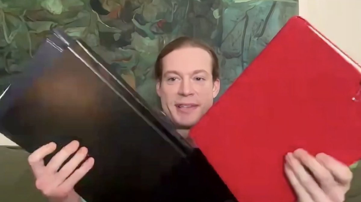 lesbratprince's tweet photo. when you arrive at the lestat college for your introduction to lestatology class the first thing you will see is professor sam reid getting his annotated binders before starting his lecture https://t.co/QLYsV33PIx