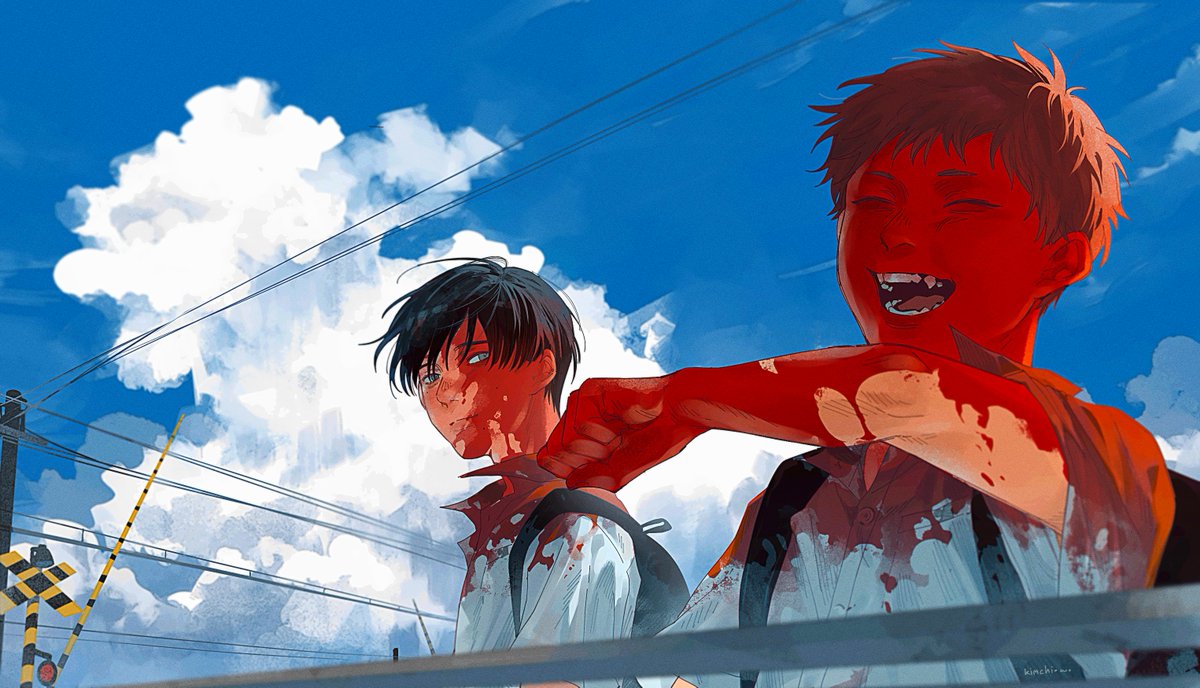 K1mch_i's tweet photo. Down bad together.
#光が死んだ夏 #thesummerhikarudied https://t.co/TDEFn7obUZ