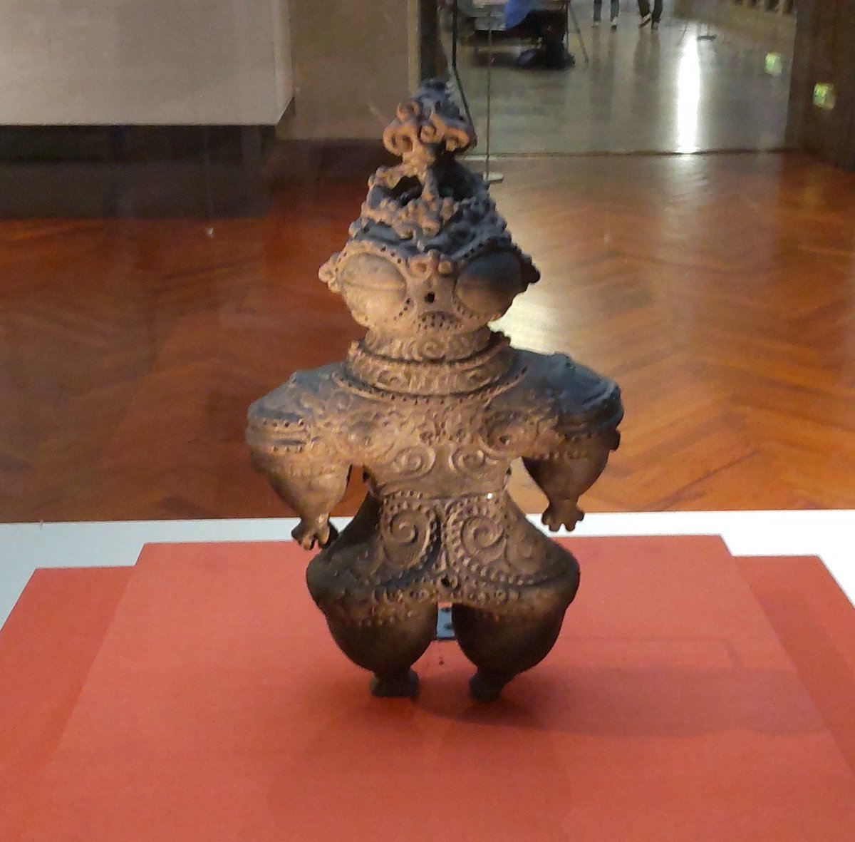 Clay Figurine,Dogū,with Goggle-Like Eyes