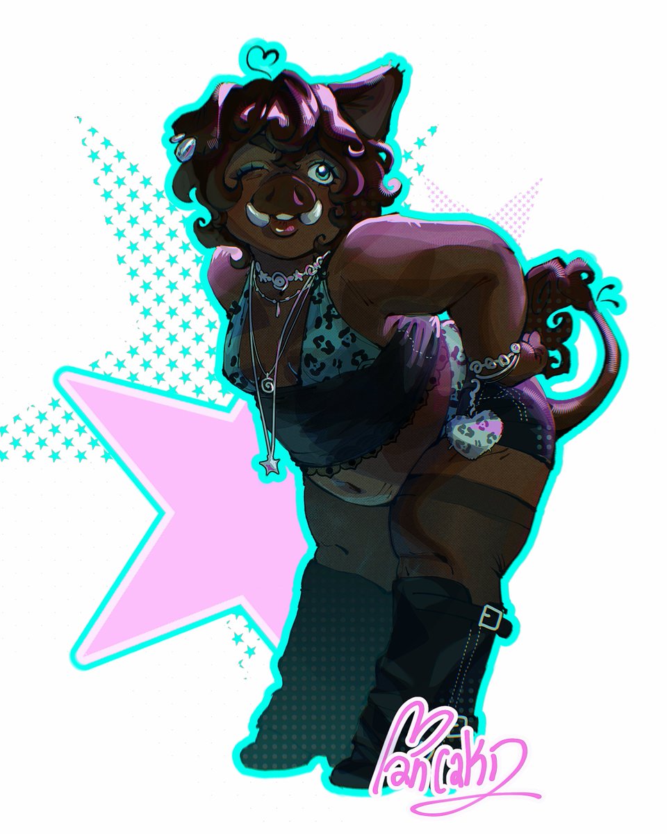 man_caki's tweet photo. Meet Celine!!🐗✨

#furry #OC https://t.co/GKZta2gt4B