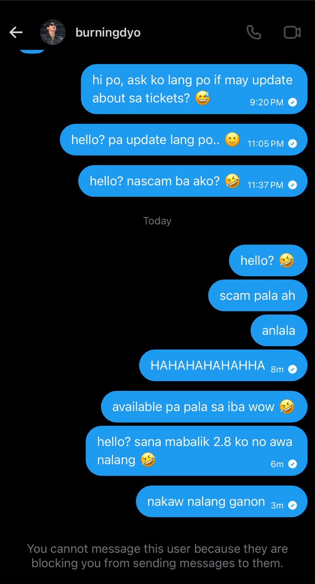 doveytyun's tweet photo. sana nalang nakatulong sayo yung 2.8k na nakaw mo 🤣 https://t.co/4IWxBrXL55