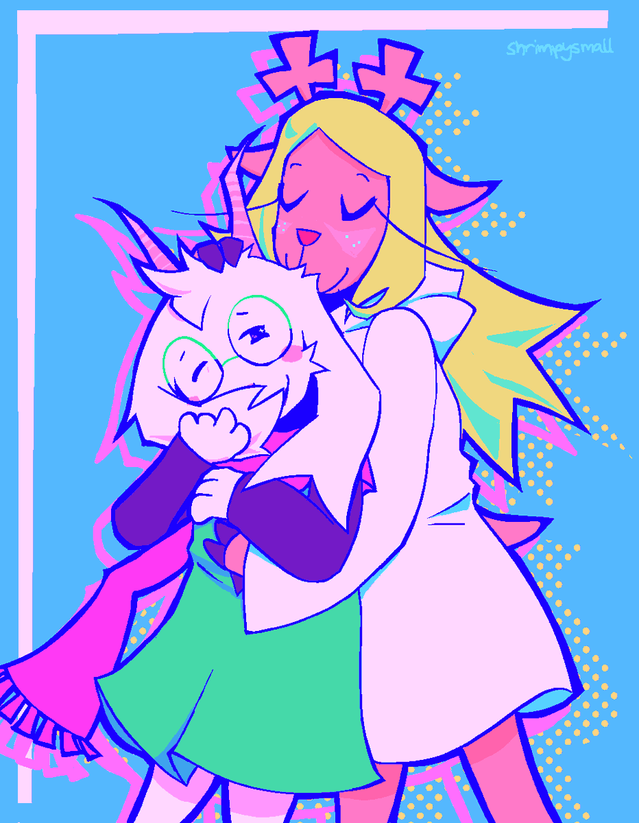 shrimpysmall's tweet photo. if there's 0 platonic ralselle fans I'M DEAD #noelleholiday #ralsei https://t.co/4tdqaTAqkV